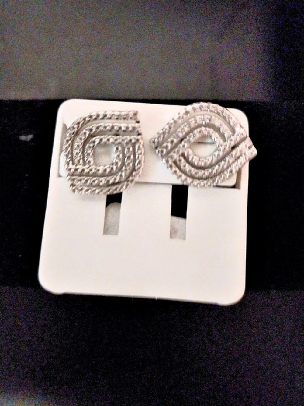 Textured Silver Earrings NWT